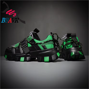 Chaussures de sport décontractées pour hommes à plateforme surélevée, style tendance, vente en gros d'usine - Product Image 3