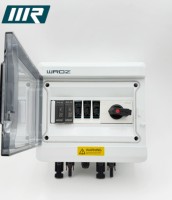 Boîtier de Combinaison Solaire DC WRDZ IP65 Étanche à 9 Voies avec Interrupteur Isolateur DC, Protection Contre les Surtensions SPD et Fusible pour Système Photovoltaïque