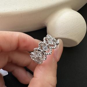 Anillo Wenchi de Estilo Italiano Simple, Plata de Ley S925, Circonita Brillante, Diseño Romántico y Exclusivo, Joyería de Lujo Ligero, Modelo 22667 - Product Image 4