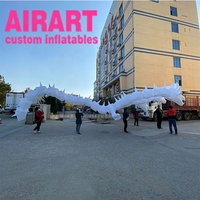 Costume de dragon gonflable géant pour défilé en plein air, marionnette gonflable