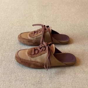 Faux Suede Mules Open Toe EVA Outsole Comfort All Seasons Sports <b>Slippers</b> - Product Image 2
