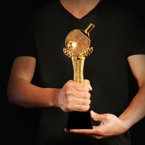 Medallas <span class=keywords><strong>de</strong></span> bádminton personalizadas, <span class=keywords><strong>trofeos</strong></span>, regalos, Copa grande, Metal dorado, tenis <span class=keywords><strong>de</strong></span> mesa, béisbol, Rugby, Golf, fútbol, trofeo deportivo - Product Image 5