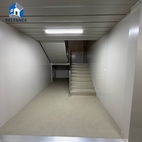 Conteneur-chalet RELYANCE à 2 étages – Prix abordable – Utilisation temporaire – Mini-maisons préfabriquées – Abri de stockage – Entrepôt – Magasin – Bureau