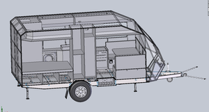 Roulottes de voyage personnalisées haut de gamme |   Voiture de camping tout-terrain RV |   Camping-car tout-terrain durable - Product Image 6