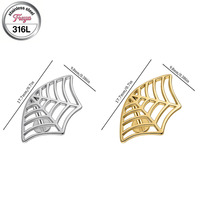 Pendientes de cartílago góticos Freya para mujer, diseño de telaraña de Halloween, mandala geométrica, loto, joyería de piercing de parte trasera plana a la moda
