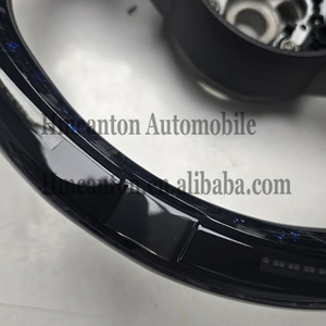 พวงมาลัยคาร์บอนฟอร์จดีไซน์ใหม่ล่าสุด พร้อมไฟ LED สำหรับรถยนต์ Audi B9 B8 C8 A4 A6 A7 R8 TT RS A8 Q7 - Product Image 5