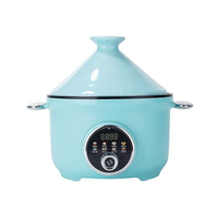 Nouvelle Cocotte-minute Électrique Tendance en Acier Inoxydable Antiadhésive Céramique 3L Programmable, Cuisson Automatique 8-en-1, Cuiseur à Riz 29cm