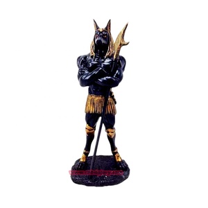 Estatua del Dios Egipcio Anubis en Oferta, Tallada a Mano en Fibra de Vidrio con Material de Resina - Product Image 4