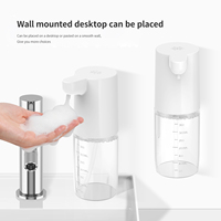 Distributeur automatique de savon Z4, bouteille transparente de 400ml, distributeur de savon à capteur infrarouge, montable au mur ou sur plan de travail