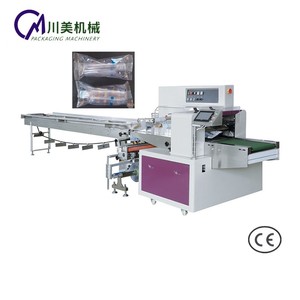 Máy đóng gói ngang hoàn toàn tự động để gói thực phẩm rỗng và chai nhựa trong túi giấy đa chức năng - Product Image 1