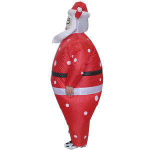 Pesta liburan maskot Natal kepingan salju Santa Claus kostum tiup untuk Cosplay untuk kostum Santa pesta Natal - Product Image 6