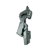 Charnières hydrauliques à clipser à 180 degrés, fermeture douce, nickelées, pour chambre, salon, cuisine, bureau à domicile, hôpital