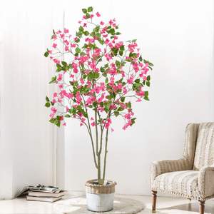 Arbre artificiel de <span class=keywords><strong>bougainvillier</strong></span>, arbre floral <span class=keywords><strong>en</strong></span> soie artificielle, plante de <span class=keywords><strong>bougainvillier</strong></span> avec des fleurs dans un <span class=keywords><strong>pot</strong></span> <span class=keywords><strong>en</strong></span> plastique pour la décoration de la maison, du bureau et du jardin - Product Image 4