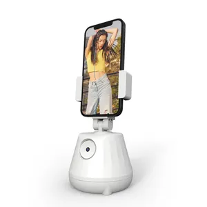 360 Degree Smart Face Recognition Camera Live Tracking Shooting Phone Holder Full HD Camera Adjust Mobile Phone Gimbal