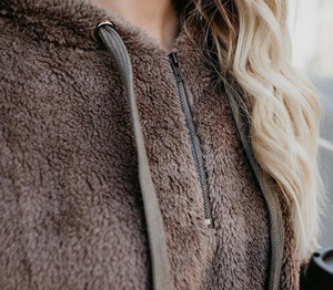 Wnab International Fuzzy Plus Size <b>Women</b> Winter Fluffy Fur Sweatshirt Hoodie Jumper <b>Cardigan</b> <b>Hooded</b> Tops Pullover - Product Image 1