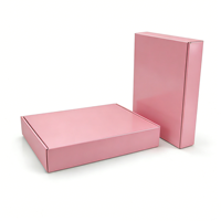 Boîte d'emballage cadeau en papier kraft pliable ondulé pour cosmétiques, boîte d'expédition en carton, boîte de courrier personnalisée avec logo imprimé, luxe