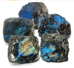 Reiki Chakra Healing Kit Nguyên liệu tự nhiên Labradorite tinh thể Stones với 7 Chakra khoáng chất & thạch anh - Product Image 1