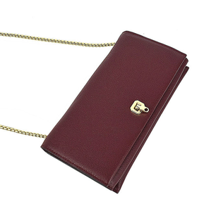 Pochette pour femme élégante et tendance de luxe en gros, avec un design unique, portefeuille à chaîne pour femme en cuir végétalien pur - Product Image 5