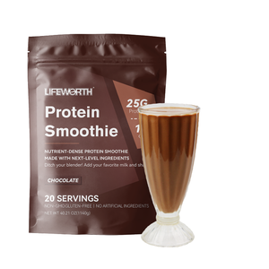 LIFEWORTHプロテインパウダースムージーチョコレートグラスフェッドホエイプロテインとコラーゲンスムージー - Product Image 2