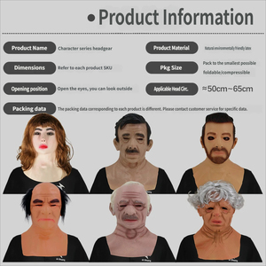 Serie di Maschere per Giochi di Ruolo, Maschere per Balli in <span class=keywords><strong>Maschera</strong></span> e Streaming Live, Accessori per Feste di Halloween - Product Image 2