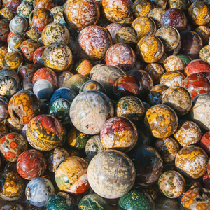 Offre Spéciale – Sphères de Jaspe Océanique Polies et Colorées – Pierres Naturelles de Guérison – Différentes Tailles – Idéales pour Collection - Product Image 4