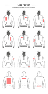Streetwear en gros, sweats à capuche pour hommes imprimés sur mesure, 100% coton, unisexe, pull-over, surdimensionné, écologique, hiver, 600g - Product Image 5