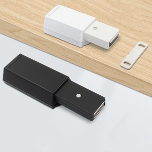 Poignée de porte invisible à pression avec interrupteur, aimant puissant pour armoire, rebondisseur robuste, moderne, pour salon, extérieur, hôtel - Product Image 3