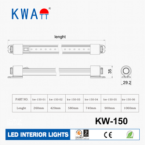 <span class=keywords><strong>Barre</strong></span> lumineuse linéaire avec dôme <span class=keywords><strong>de</strong></span> <span class=keywords><strong>plafond</strong></span> pivotant, pour remorque, bateau, camping-car, 12V 24V, livraison CE RoHS - Product Image 6