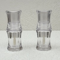 Tubes à gloss à lèvres entièrement transparents, tubes à gloss à lèvres vides avec applicateurs à pinceau, emballage cosmétique DIY, tubes à huile pour les lèvres