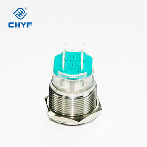 19MM 22MM 12V 10A işıklı LED su geçirmez anlık mandallama Metal araba tekne anahtarı pirinç <span class=keywords><strong>Push</strong></span> <span class=keywords><strong>Button</strong></span> IP67 IP65 seviye 3A Max - Product Image 5