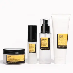 Private Label Korean Skin Care Set Repairing Snail Secretion Filtrate Snail 96 Mucin Power Essential Snail Skin Care Set