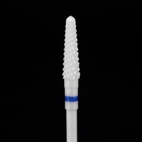 KADS – Kit de fraises à ongles en céramique de haute qualité, 3/32 po, pour ponceuse rotative, accessoires de polissage pour manucure, grain M