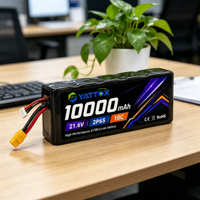 Batterie de drone Yattox Pouch Cell 21,6V 10000mAh longue durée, utilisation industrielle FPV, lithium haute densité énergétique 21700