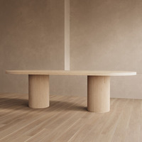 Meubles de salle à manger de style simple et luxueux, table en bois, ensemble de meubles de salle à manger, table et 6 chaises