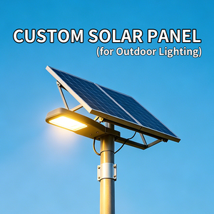 Panneau solaire personnalisé avec batterie au lithium pour éclairage public 6W 12V IP66 étanche monocristallin pour éclairage extérieur de jardin Modèle S2313 - Product Image 1