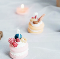 Lovsens - Stock disponible en gros - Bougie aromatique Macaron - Bougie artisanale sans fumée - Boîte cadeau - Souvenir