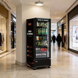 ตู้จำหน่ายสินค้าอัตโนมัติ Qingo Smart Combo สำหรับขนม อาหาร เครื่องดื่ม และข<span class=keywords><strong>ว</strong></span>ดน้ำ พร้อมหน้าจอสัมผัส ตู้แช่เย็น - Product Image 1