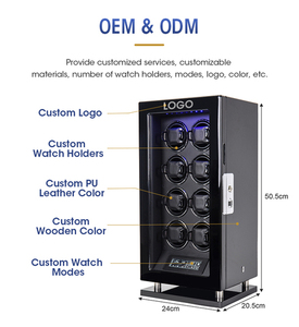 <span class=keywords><strong>Remontoir</strong></span> de montre de luxe automatique, avec télécommande intelligente, silencieuse, écran tactile, personnalisable, Support automatique - Product Image 5