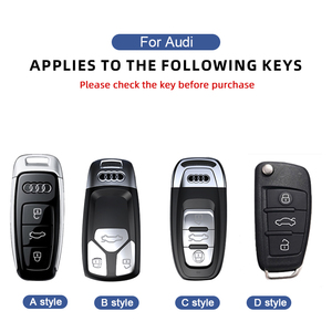 ฝาครอบกุญแจรถโลหะพรีเมียมสำหรับ Audi A4L A6L Q5L A3 <span class=keywords><strong>A6</strong></span> A5 <span class=keywords><strong>Etron</strong></span> - สีส้มเทา ป้องกันเต็มรูปแบบ - Product Image 4