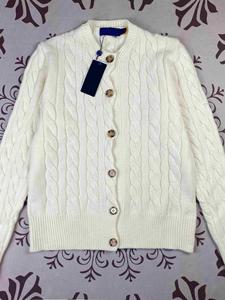Cardigan Lavorato a Maglia <span class=keywords><strong>di</strong></span> Alta Qualità <span class=keywords><strong>Marca</strong></span> Ruff Ral con Logo Ricamato RL per <span class=keywords><strong>Donna</strong></span> - Product Image 5
