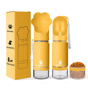 2024 en çok satan 14oz paslanmaz çelik köpek su şişesi Paw kapaklı ve seyahat meraklıları için yiyecek kasesi - Product Image 1