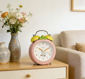 <span class=keywords><strong>Orologio</strong></span> da Tavolo in Plastica a Forma di Campana con Motivo Arancione per Bambini - Product Image 4