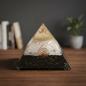 Pirámide de Orgón de Piedras Preciosas Hecha a Mano, Escultura de Cristal Pulido para Meditación, Decoración Feng Shui, Regalo - Product Image 1