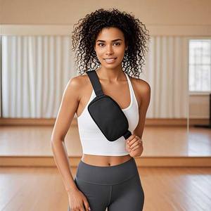 Su misura impermeabile Sport LULU Yoga in Nylon in vita ovunque con cintura a tracolla da viaggio escursionismo da corsa marsupio marsupio da donna - Product Image 5