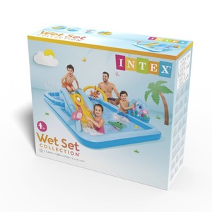 <span class=keywords><strong>Piscine</strong></span> gonflable <span class=keywords><strong>Intex</strong></span> 57161 en forme de crocodile avec <span class=keywords><strong>toboggan</strong></span> et jet d'eau pour enfants, utilisation estivale, natation/baignade, 244 cm x 198 cm x 71 cm - Product Image 3