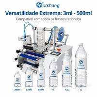 Machine d'étiquetage automatique de bouteilles d'eau minérale haute précision, applicateur d'autocollants pour bouteilles en PET et en verre, ligne d'usine