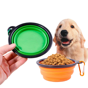 Custom Logo Amaz 1000ML Portable <b>Pet</b> Feeder Dog Food Water Bowl Collapsible Silicone Plate Reptile Silicone Dog Water Bottle - Product Image 5