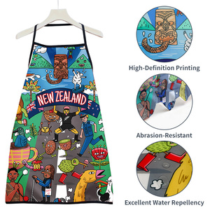 Juego de Delantal de Cocina, Manopla para Horno y Paño con Estampado Personalizado, Lino de Cocina con Impresión Digital al por Mayor, Fabricante de Delantales por Sublimación en <span class=keywords><strong>China</strong></span> - Product Image 2