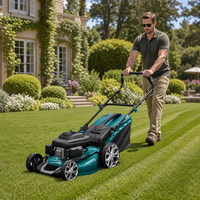 VORAN Kabelloser Benzin-Rasenmäher 6,5 PS 3500W Ohne Kabelbegrenzung Outdoor-Benzin-Grasschneider für Ferngesteuerte Landwirtschaftliche Nutzung