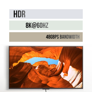 สาย HDMI 2.1 Ultra High Speed ที่ได้รับการรับรอง รองรับ 8K/60Hz Ultra HD เสียงและภาพ คุณภาพสูง หัวต่อแบบ Male to Male สำหรับทีวี จอภาพ โปรเจคเตอร์ - Product Image 4
